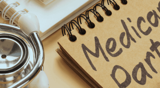 Notepad-with-words-medicare-part-D-and-stethoscope